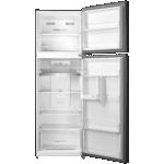 ثلاجة توشيبا سعة 338 ليتر بمحرك انفرتر، بلون رمادي لامع RT468WE - الصورة 2