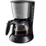 ⁦ماكينة تحضير القهوة بالتنقيط HD7462 فيليبس سعة 1.2 لتر 15 كوب بهيكل من الستانلس ستيل، دايلي كوليكشن من فيرسوني، (مستقلة، شبه أوتوماتيكية، لتحضير القهوة بالتنقيط، بالقهوة المطحونة، أسود، ستانلس ستيل)⁩ - الصورة ⁦3⁩