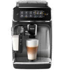 ماكينة تحضير الإسبريسو الأوتوماتيكية بالكامل 3200 من السلسلة EP3246/70 فيليبس، 5 إعدادات قهوة متخصصة، نظام لبن لاتيه جو - فضي وأسود