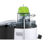 ⁦عصارة عصير طراز JE600-B5 سعة 600 وات مع 2 تحكم في السرعة 65 ملم من بلاك اند ديكر، مع وعاء تغذية كبير سعة 1.5 لتر، وعاء جمع العصير سعة 500 مل، وفلتر ستانلس ستيل امنة للغسل في غسالة الاطباق⁩ - الصورة ⁦2⁩