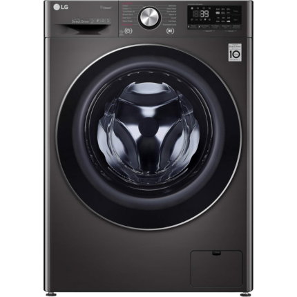 LG Vivace Washing Machine 9KG, with AI DD technology, Silver-LG ThinQ