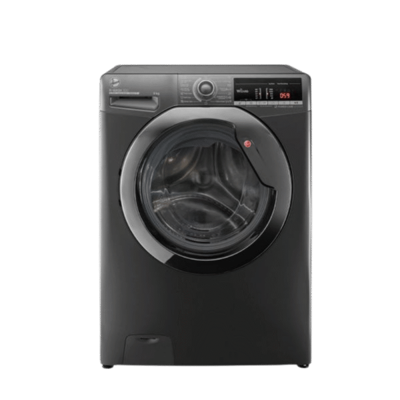 غسالة ملابس هوفر فول اوتوماتيك تحميل امامي بالكامل 8 كجم، لون فضي، H3WS383TAC3R-ELA