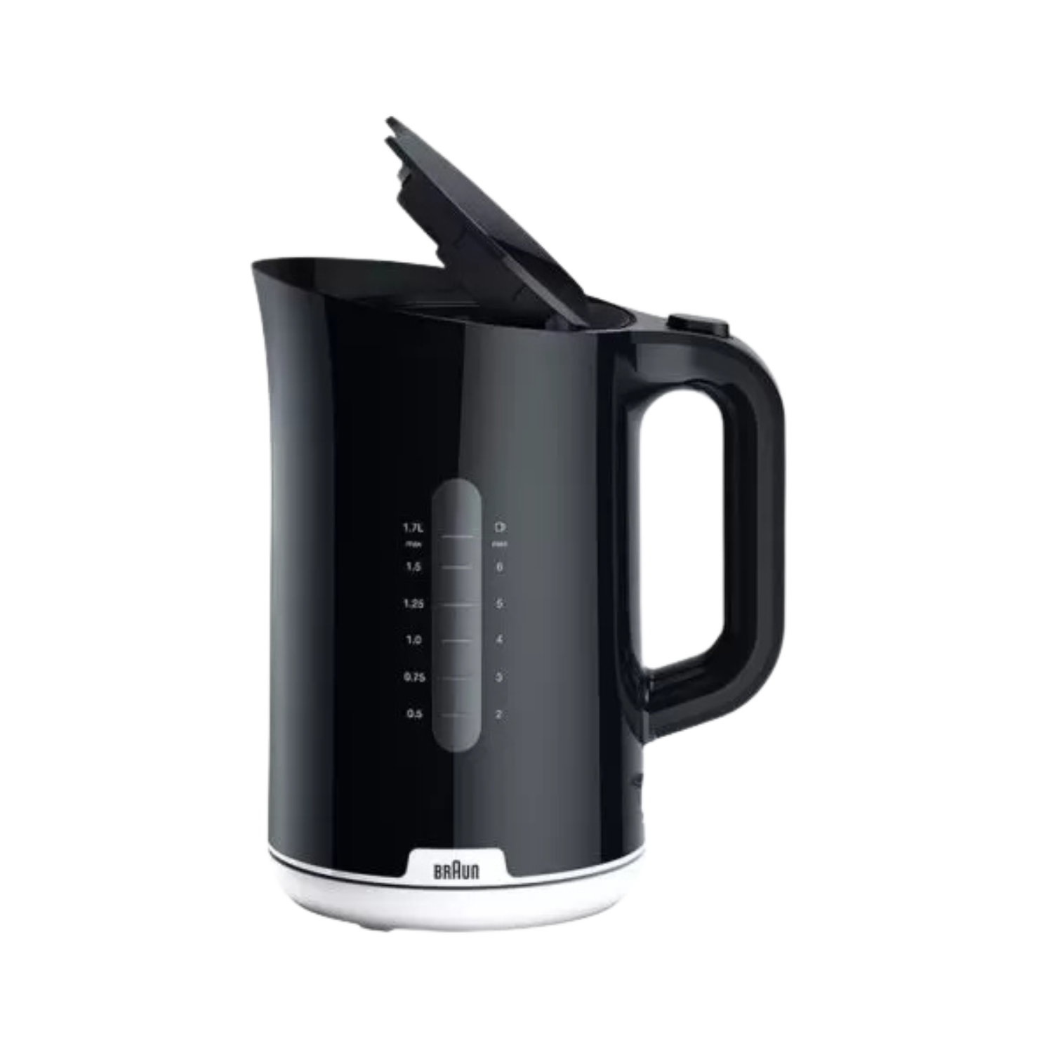 3 Braun Breakfast1 Collection WK1100BK Kettle, Removable 360° Rotating Base, Limescale Filter, 1.7 Liters Capacity, BPA Free, 2200W, Plastic, Black - Image 1