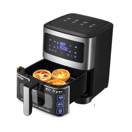 Sonifer SF-1028 LED Touch Control Screen Electric Air Fryer, 6.5 Liter Capacity