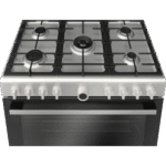 Bosch HGV1D0V50M gas cooker in silver - Image 2