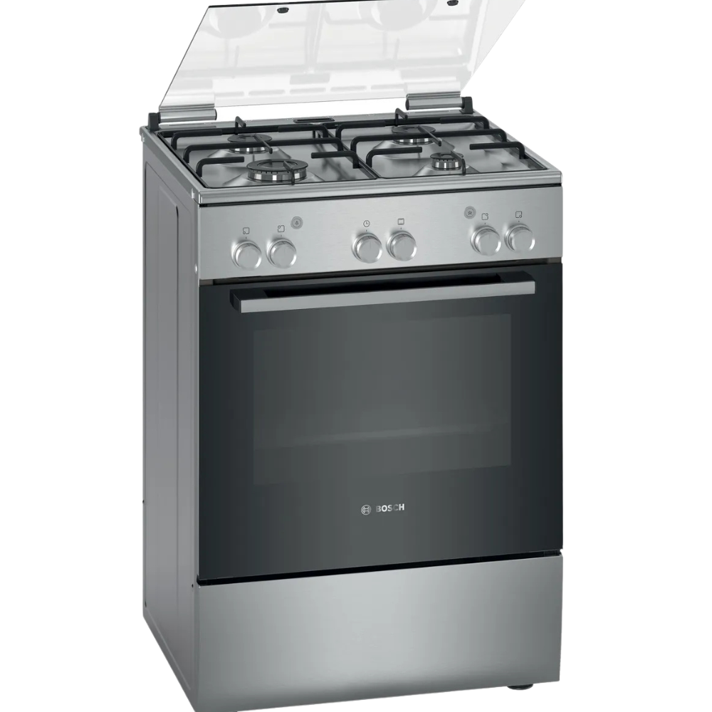 تصميم بدون عنوان (1) Bosch HGA120B50M gas cooker in silver - Image 1