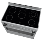 Bosch HCB738357M gas cooker in silver - Image 2