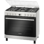 Bosch HGV1D0V50M gas cooker in silver