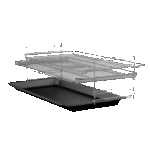 Bosch HIZGGVW50M gas cooker in silver - Image 3