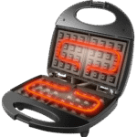 ⁦صانع الوافل سونيفير، 750 وات، أسود، SF-6134⁩ - الصورة ⁦3⁩