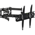 4-Arm Movable Screen Holder, Adjustable 25 Degrees Up & Down Wall-Mounted TV Stand, Expandable suits different screens from for 32 to 65 inch Screens, LED TV, Load Capacity Till 40 Kg, Metal, Black - Image 2