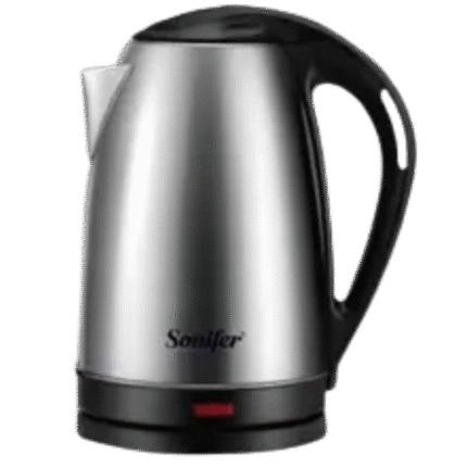 Sonifer Stainless steel Electric Kettle , 2.5 Liter 1800 Watt , Black Stainless Steel - SF-2101