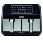 Digital Twin Air Fryer Xxxl 4L+4L 1.7Kg+1.7Kg With Dualzone Technology & Dual Fryin G 220V Supply Voltage And 50Hz 8 L 1700 W HFM75.000MB Black/Silver