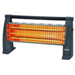 دفاية كهربائية من اكاي، 3 شمعات، لون أسود، AK-2820