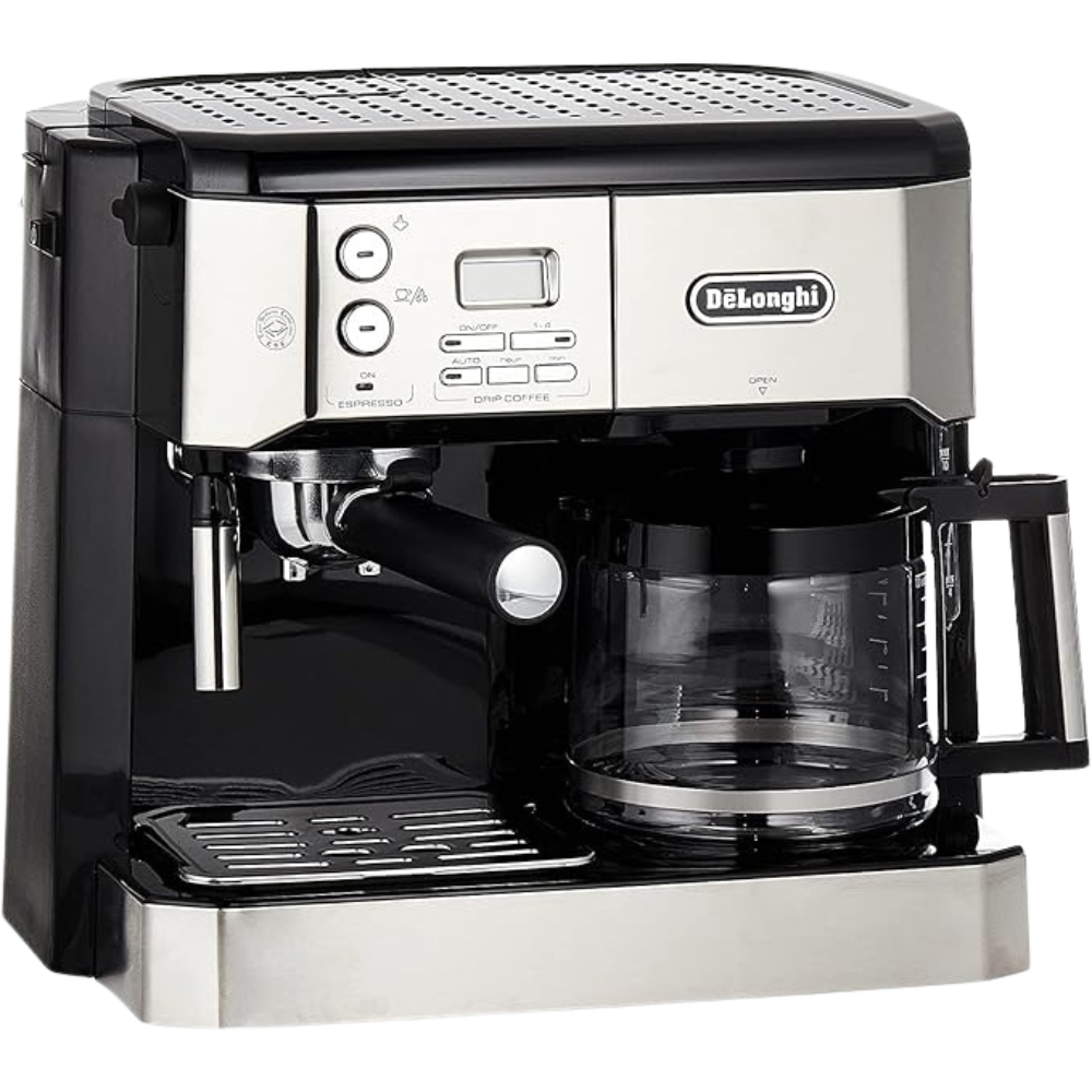حبيبه De'Longhi BCO431.S Dual Function Coffee Machine Espresso And Drip Coffee,Espresso Machine,Silver/Black - Image 1