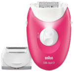 ماكينة ازالة الشعر براون سيلك ابيل 3 ، استخدام جاف ورطب ، بينك - Se 3032