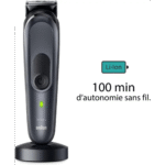 ماكينة حلاقة كهرباء براون سيريس 7 ، استخدام جاف ورطب ، اسود - MGK7491 - الصورة 4