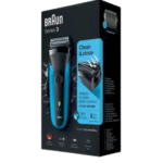 ماكينة حلاقة كهرباء براون 310BLK ، استخدام جاف ورطب ، اسود وازرق