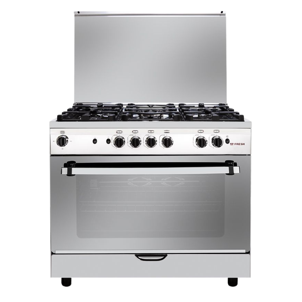 حبيبه بوتاجاز فريش هاي كاست مروحة - 90 × 60 / 5 شعلة أستانلس ستيل - الصورة 1