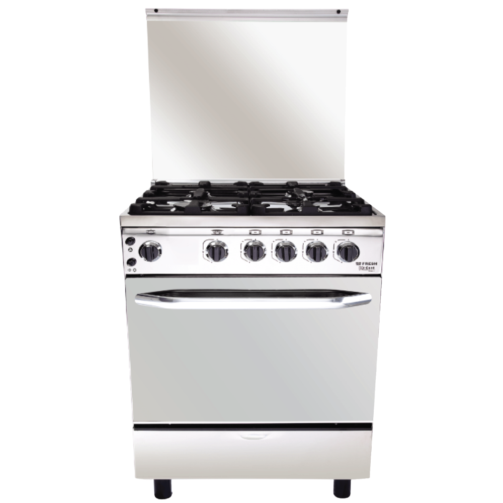 حبيبه (2) بوتاجاز فريش هاي كاست 60 × 60 - 4 شعلة أستانلس ستيل - الصورة 1