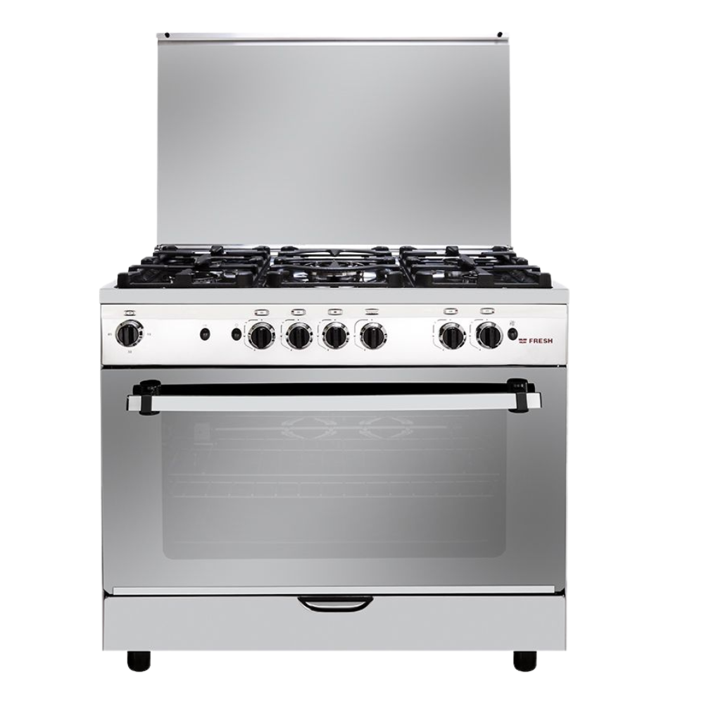 حبيبه (2) Fresh Gas Cooker Hi Cast Fan CB 90x60 - Image 1