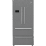 Beko gne60500x no frost stainless steel refrigerator with digital touch screen, 2 doors and 2 drawers, 539 liters - silver