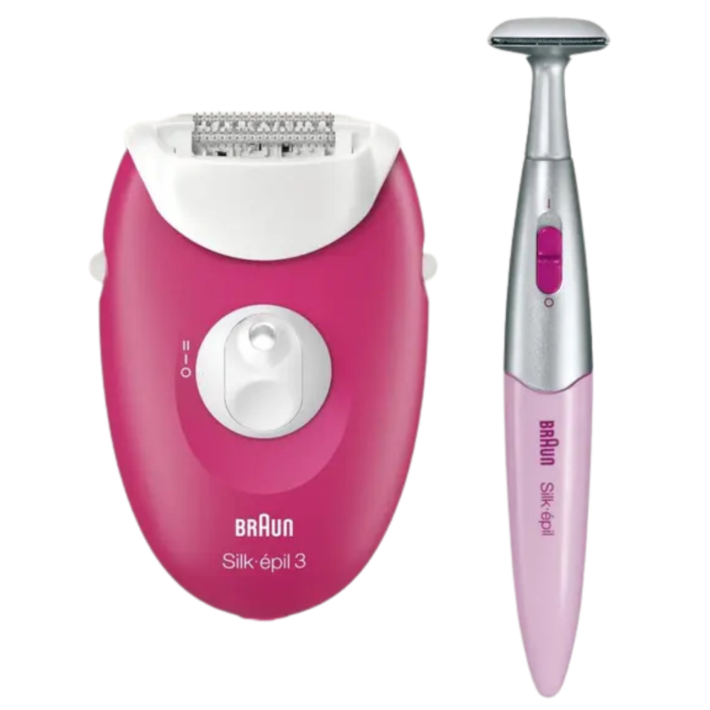 حبيبه (2) Braun Silk-épil 3 Epilator Dry Raspberry - SE3420 - Image 1