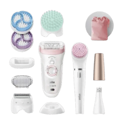 ماكينة ازالة الشعر براون سيلك ابيل 9 ، استخدام جاف ورطب ، الوان متعددة - SES 9985