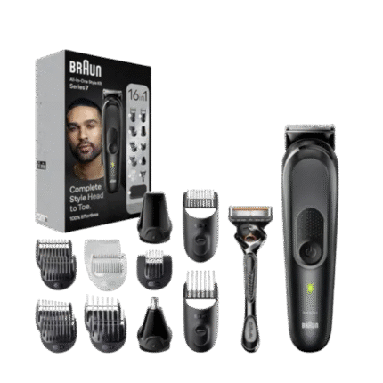 ماكينة حلاقة كهرباء براون سيريز 7 ، اسود - MGK74707