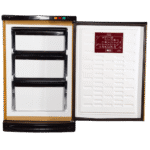 فريزر رأسى 3 درج ديفروست UP140 باللون بني - الصورة 2