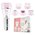 ⁦ماكينة ازالة الشعر في جي ار ، استخدام جاف ورطب ، ابيض وبينك - V-733⁩ - الصورة ⁦3⁩