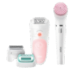 ماكينة حلاقة كهرباء براون 5 سيلك ابيل ، استخدام جاف ورطب ، ابيض وبينك - SES5-875BS - الصورة 3