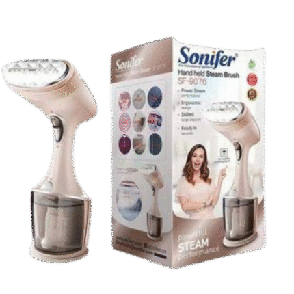 Sonifer SF-9076 مكواة بخار محمولة للملابس عالية الجودة 220 فولت مع فرشاة وأجزاء احتياطية