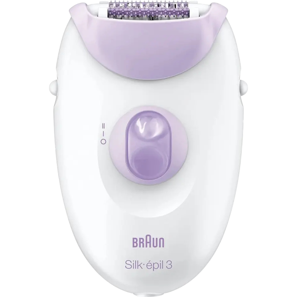 حبيبه (9) ماكينة ازالة الشعر براون سيلك ابيل 3 ، استخدام جاف ، ابيض وارجواني - 3170 - الصورة 1