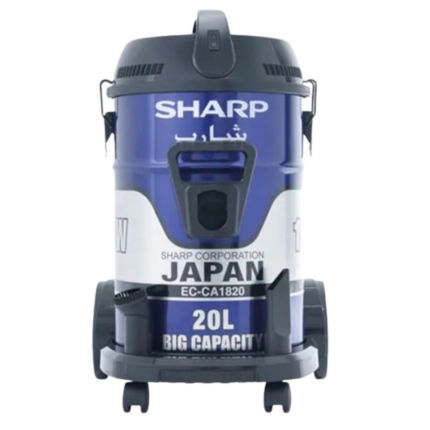 مكنسة برميلية شارب 1800 وات فلتر قماش أزرق EC-CA1820-X