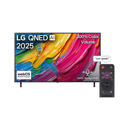 تلفزيون LG QNED AI QNED86 4K الذكي مقاس 75 بوصة المدعوم بجهاز التحكم AI Magic remote وميزة HDR10 وواجهة webOS24 طراز 75 عام (2024)