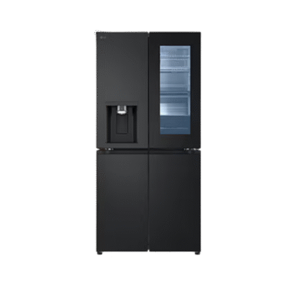LG NoFrost French door refrigerator , 508 Liter Inverter Motor , Black - GC-X22FFQAB