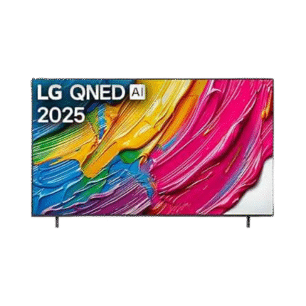 تلفاز LG QNED AI QNED80 مقاس 65 بوصة بدقة 4K، مع ريموت سحري يعمل بالذكاء الاصطناعي، يدعم HDR10، ونظام WebOS25 لعام 2025