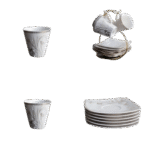 Fathy Mahmoud (Star Porcelain) Coffee Set – Royal Gold Grain Design - Image 2