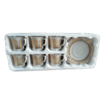 ⁦طقم قهوة بورسلين فاخر من فتحي محمود - موديل كلاسيك مذهب كود 2⁩ - الصورة ⁦3⁩