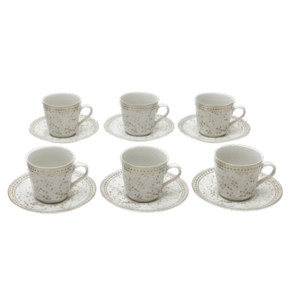 Fathy Mahmoud 12-Piece Classic Gold Porcelain Set Code 4
