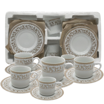 Orbit Tea Set by Fathy Mahmoud (FM) – 12-Piece Collection – Code 10