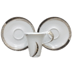 طقم شاي وقهوة  12 قطعة"فتحي محمود" – إبداع البورسلين المصري الفاخركود 15