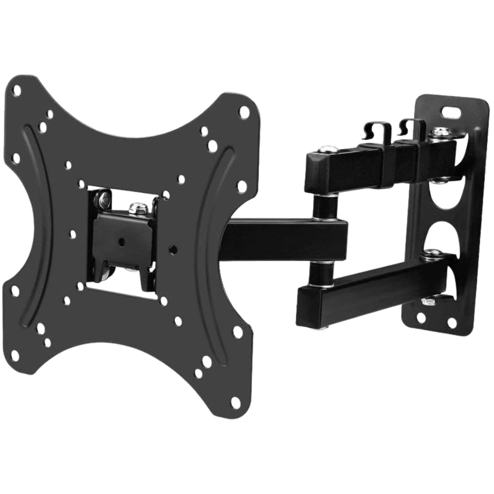 حبيبه حامل تلفزيون يثبت على الحائط لمعظم شاشات 32 بوصة LED و LCD مع فتحات تثبيت حتى 20.32 سم × 20.32 سم، قابل للإمالة والدوران وحركة مفصلية كاملة، VESA 200 × 200 - الصورة 1