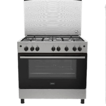 بوتجاز 5 شعلة غاز مع فرن ستيل بلاس