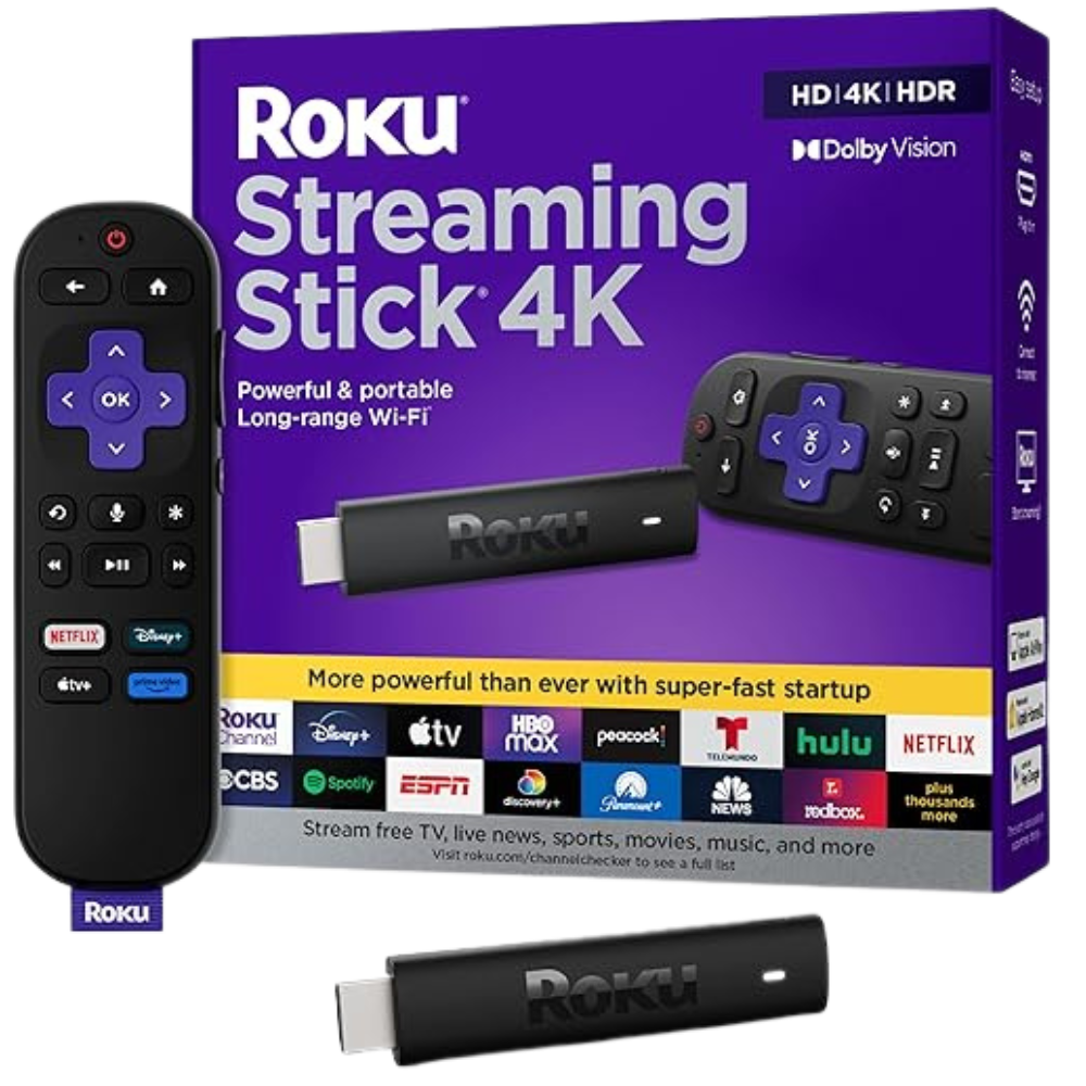 حبيبه Roku 4K Streaming Stick with Voice Remote and TV Controls - Image 1