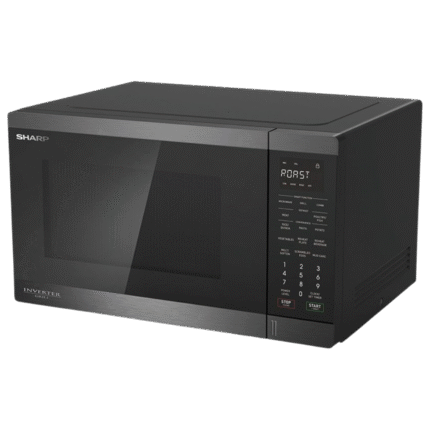 ميكروويف شارب شواية انفرتر 34 لتر 1100 وات 23 قوائم أسود R-340GRI-BS2 شارب