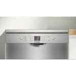 ⁦غسالة أطباق من بوش طراز SMS46NB20V قائمة بذاتها من السلسلة 4 بعرض 60 سم و14 إعدادات للمكان و6 برامج من الفولاذ المقاوم للصدأ مضادة لبصمات الأصابع فائقة الصمت 44 ديسيبل من بوش، لون أسود⁩ - الصورة ⁦3⁩