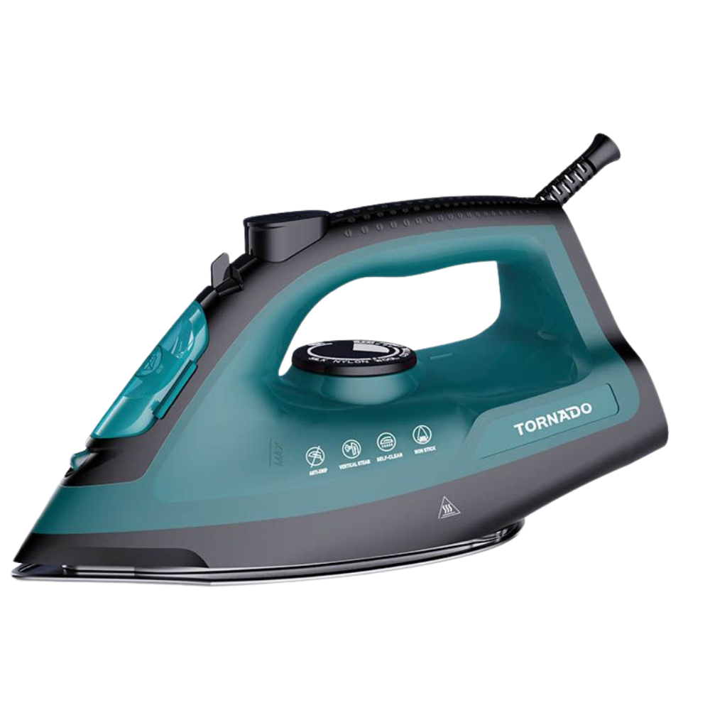 حبيبه (13) مكواة بخار تورنيدو 2000 وات قاعدة سيراميك تركواز TST-SE2000 - الصورة 1