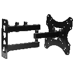 حامل تلفزيون يثبت على الحائط لمعظم شاشات 32 بوصة LED و LCD مع فتحات تثبيت حتى 20.32 سم × 20.32 سم، قابل للإمالة والدوران وحركة مفصلية كاملة، VESA 200 × 200 - الصورة 2